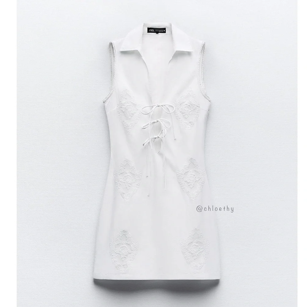 Zara POPLIN SHIRTDRESS - Picture 3 of 10